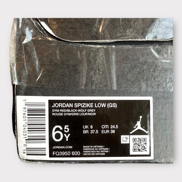 New! Nike Jordan Spizike Low Red/Black/Wolf Grey Women's Sz 8 - Picture 9 of 11